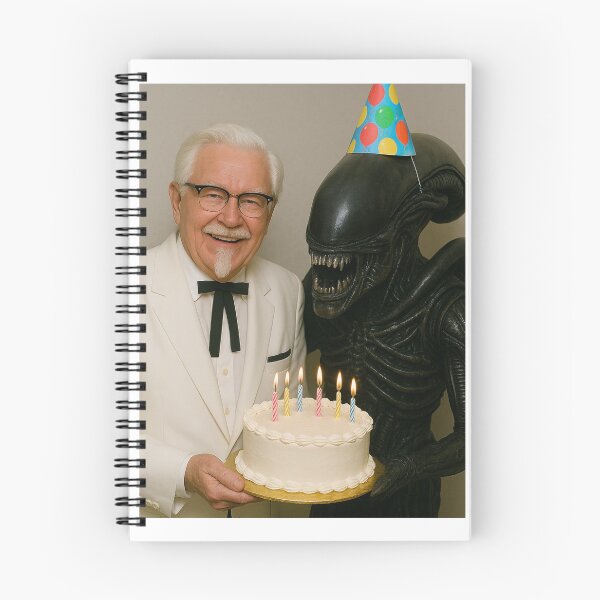 Item preview, Colonel sanders kfc Xenomorph terminator alien party hat birthday funny prank meme gift weird designed and sold by CheeseBlueprint.
