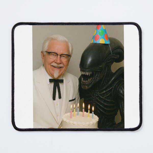 Item preview, Colonel sanders kfc Xenomorph terminator alien party hat birthday funny prank meme gift weird designed and sold by CheeseBlueprint.