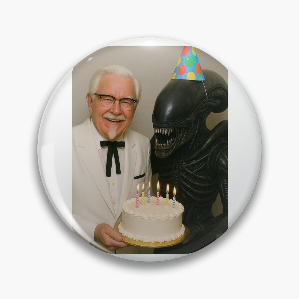 Item preview, Colonel sanders kfc Xenomorph terminator alien party hat birthday funny prank meme gift weird designed and sold by CheeseBlueprint.