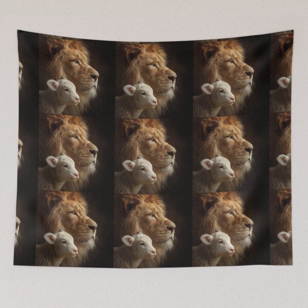 Item preview, Lion and Lamb Portrait designed and sold by Savannah Gibbs.