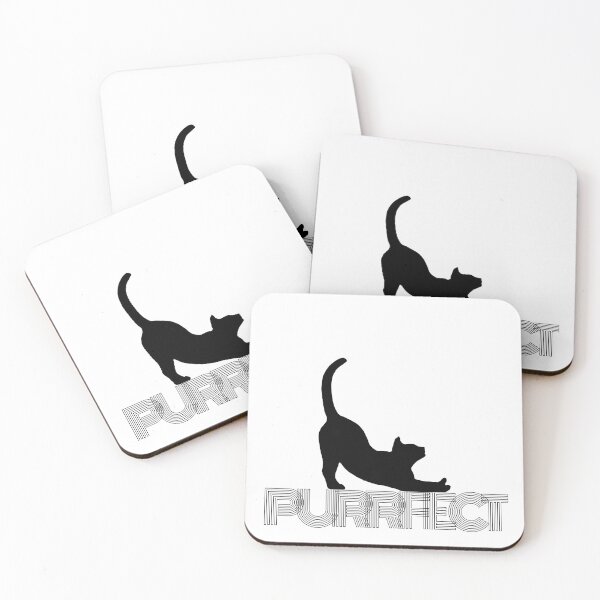 Item preview, Purrfect Cat Stretching Cute Pun designed and sold by ScáthSolasLife.