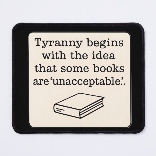 Item preview, Anti Censorship Book Ban Statement Minimalist Art Prints designed and sold by PinUpPizzazz.