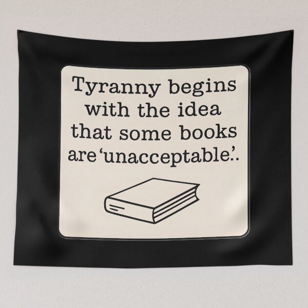 Item preview, Anti Censorship Book Ban Statement Minimalist Art Prints designed and sold by PinUpPizzazz.
