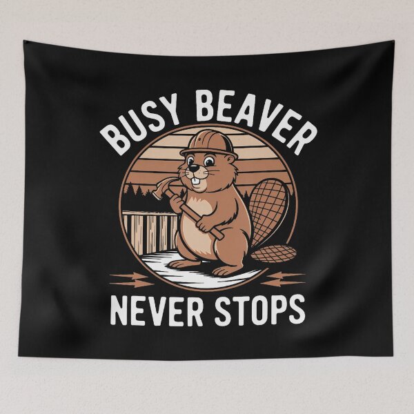 Item preview, Funny Beaver Lover Dam Project Busy Beaver designed and sold by AntoinetteIsa.