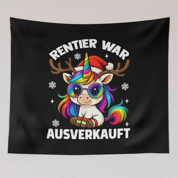 Item preview, Einhorn Rentier War Ausverkauft Lustige Weihnachten designed and sold by AnitaBice.