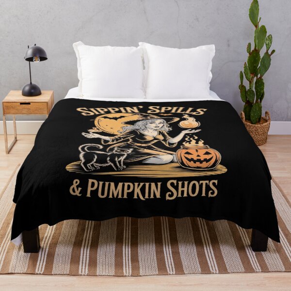 Item preview, Sippin’ Spells & Pumpkin Shots - Funny Moonshine Rustic Girl designed and sold by TechnicalSara.