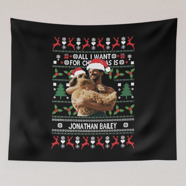 Item preview, Jonathan Bailey & Dog Xmas All I Want For Christmas Jonathan Bailey Sexiest Man Alive designed and sold by peggycantu.