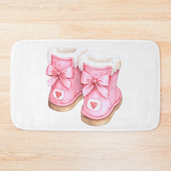 Item preview, Watercolor Pink Winter Boots with Bows – Coquette Christmas Winter Aesthetic designed and sold by DivinePassion.