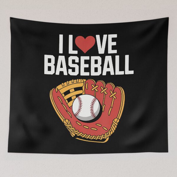 Item preview, I Love Baseball Glove Sports Passion designed and sold by ChantelNicole.