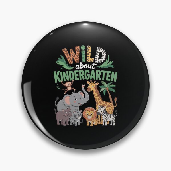 Item preview, Wild About Kindergarten Teacher Student Zoo Safari  designed and sold by EllinoKlemo.