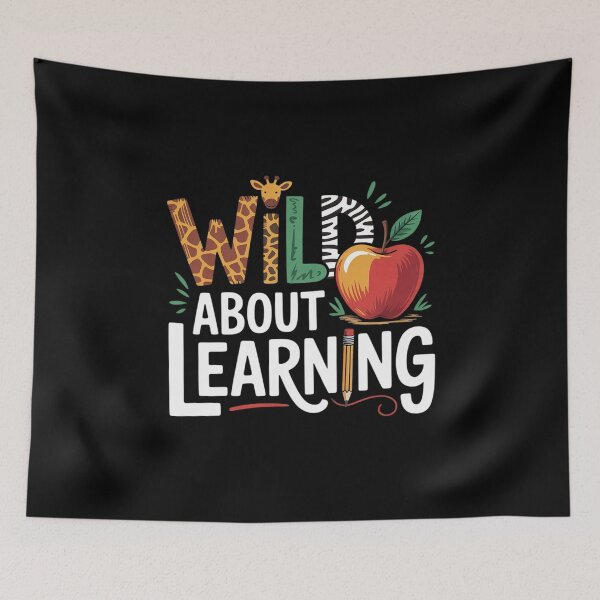 Item preview, Wild About Learning Back To School Leopard Teacher Student  designed and sold by KonstanKoraner.