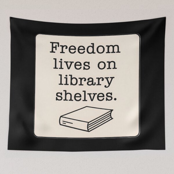Item preview, Anti Censorship Book Ban Statement Minimalist Art Prints designed and sold by PinUpPizzazz.
