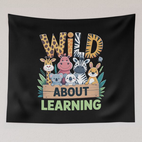 Item preview, Wild About Learning Teacher Appreciation Back To School Kids 1  designed and sold by Belkisallen.