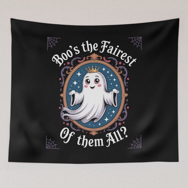 Item preview, Funny Boo's The Fairest Kawaii Spooky Ghost Of Them All Pun Long designed and sold by marcusry.