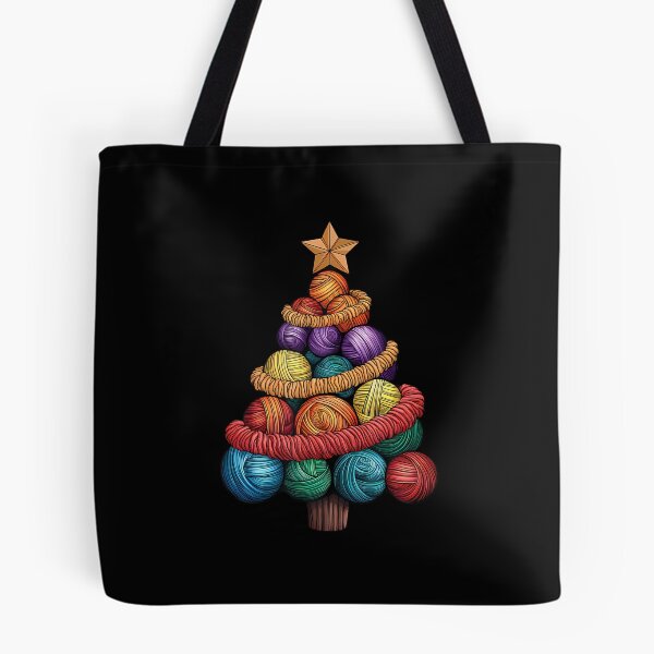 Item preview, Crochet Knitting Quilter Sewing Balls Yarn Christmas Tree designed and sold by ChantelNicole.