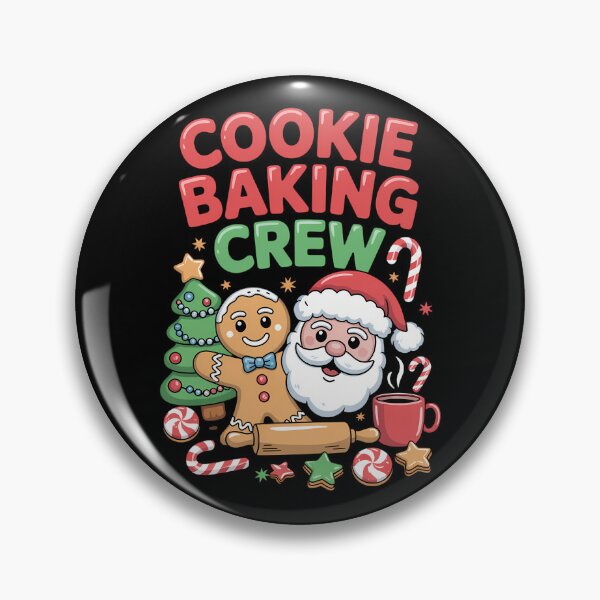 Item preview, Cute Cookie Baking Crew Santa Gingerbread designed and sold by AmericaKub.