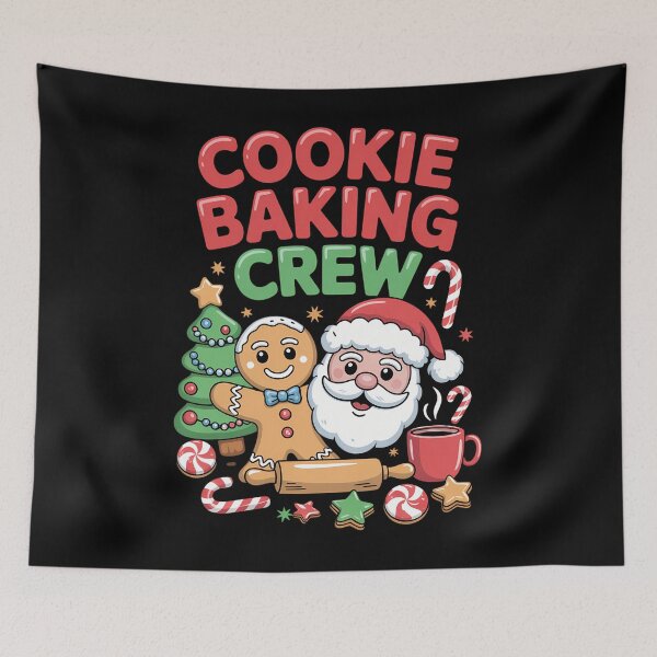Item preview, Cute Cookie Baking Crew Santa Gingerbread designed and sold by AmericaKub.