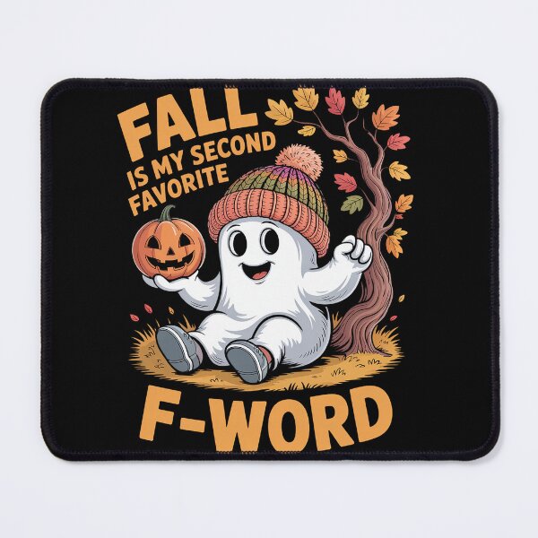 Item preview, Fall is my second favorite F word cute ghost football Autumn designed and sold by milanforbes.