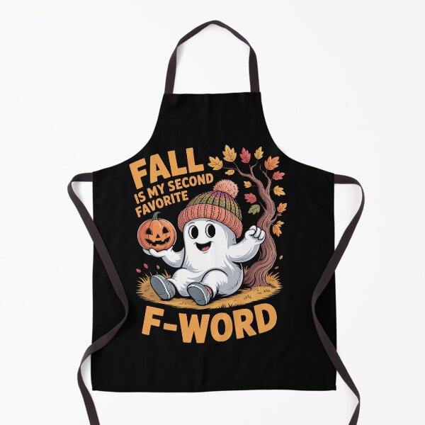 Item preview, Fall is my second favorite F word cute ghost football Autumn designed and sold by milanforbes.