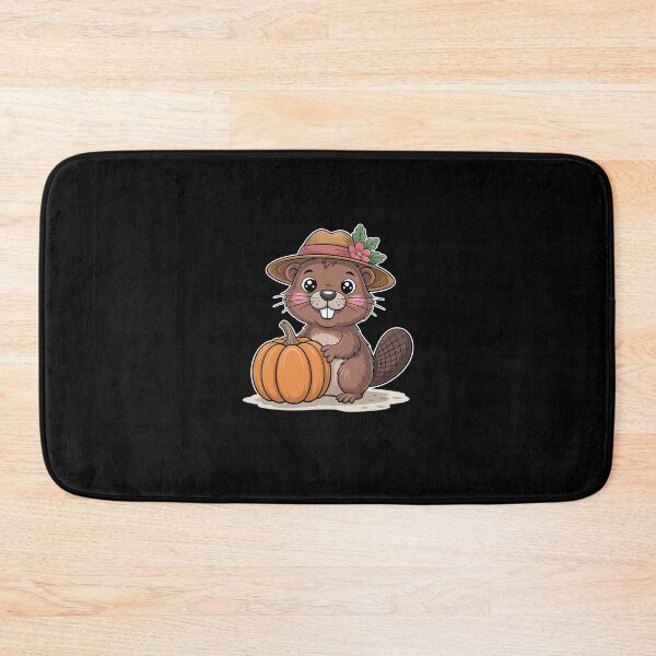 Item preview, Cute Beaver With Hat And Pumpkin Fall Autumn designed and sold by marcusry.