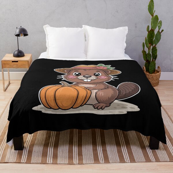 Item preview, Cute Beaver With Hat And Pumpkin Fall Autumn designed and sold by marcusry.