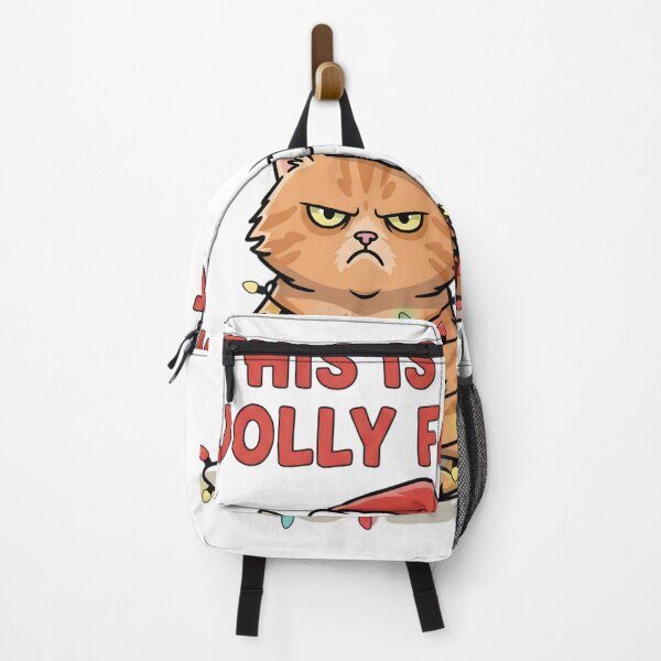 Item preview, Grumpy Christmas Cat Jolly Face designed and sold by SoulenCify.