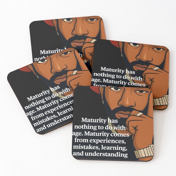 Item preview, Maturity Has Nothing to Do With Age – Inspirational Quote designed and sold by Urban Chief Collective.