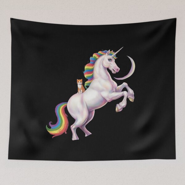 Item preview, Cat Riding Unicorn Galaxy Rainbow Kitten Lover Girl Women designed and sold by MyzoToyota.