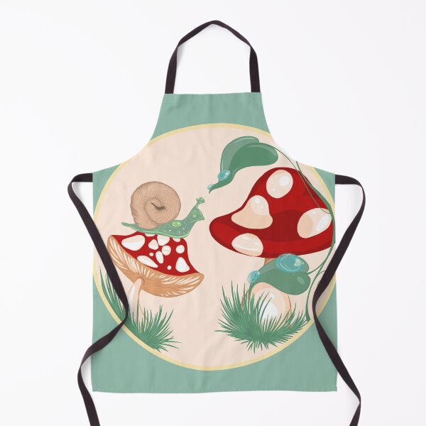Item preview, Cottage core toadstools and a thirsty snail designed and sold by MissMannaB.