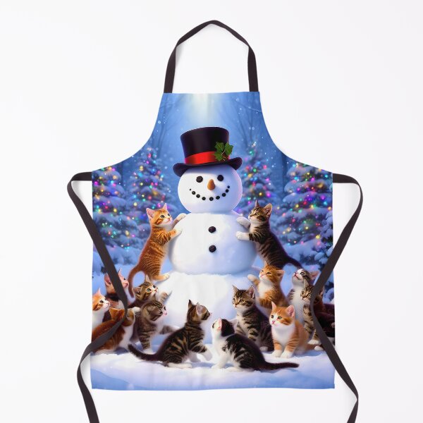 Item preview, Kittens Love Snowmen designed and sold by Lava Tigers Art.