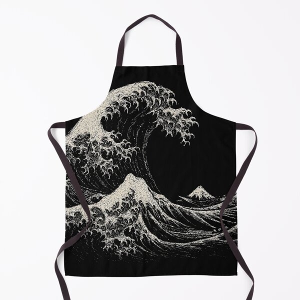Item preview, The Great Wave off Kanagawa Dark Vintage Engraving designed and sold by Mortisigil.