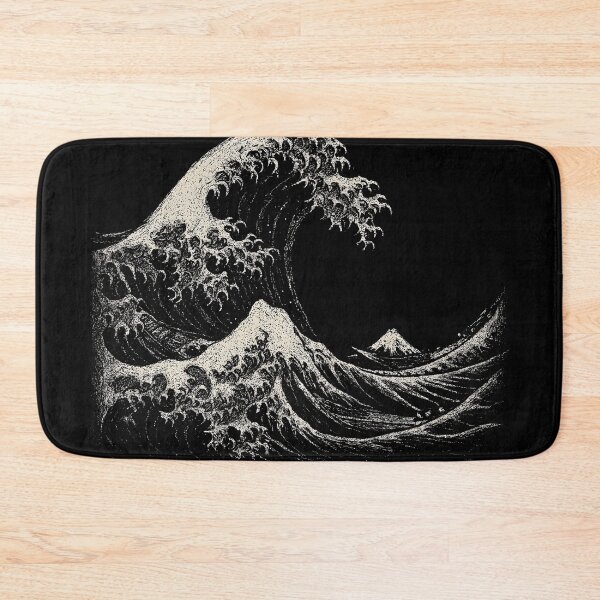 Item preview, The Great Wave off Kanagawa Dark Vintage Engraving designed and sold by Mortisigil.