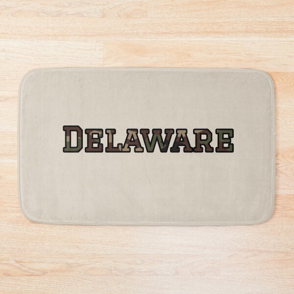 Item preview, Delaware Camo Typography – Rugged Outdoor Military Style Design designed and sold by Long Family Gifts.