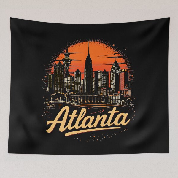 Item preview, Atlanta Skyline Vintage City Souvenir designed and sold by AveryLRobinson.