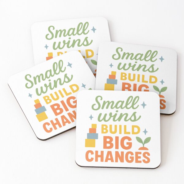 Item preview, Small Wins Build Big Changes – Motivational Growth Sticker designed and sold by inkoutninja.