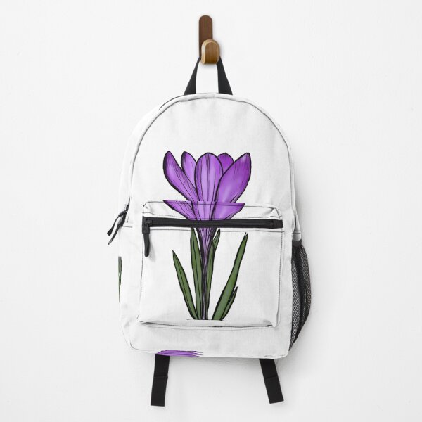 Item preview, Hand-Drawn Purple Crocus Flower designed and sold by MirelaBadea.