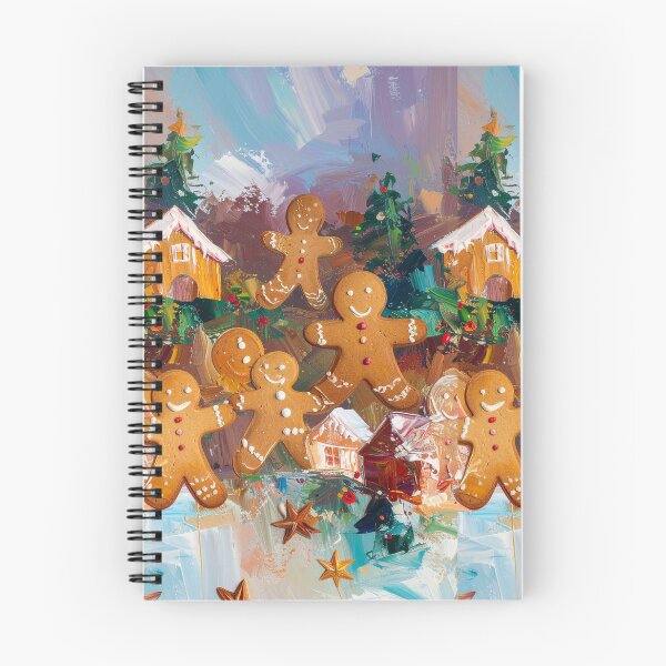 Item preview, Gingerbread Christmas Scene in Acrylic Style designed and sold by yara.lahdo.