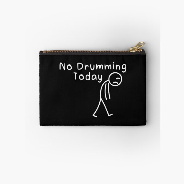 Item preview, No Drumming Today Funny Drummers Sad Stickman Music Rock designed and sold by JosephineEdith1.