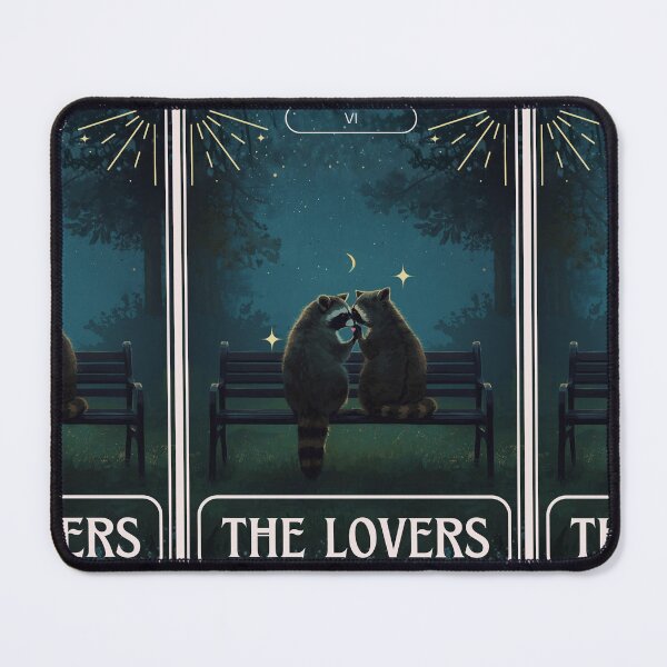 Item preview, The Lovers (Raccoons) designed and sold by Haylea Does Art.