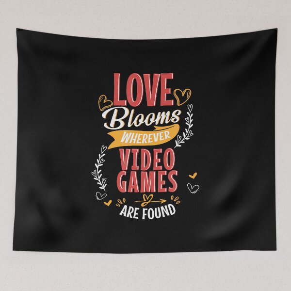 Item preview, Playing Video Games Love Blooms designed and sold by AlyceLynne.
