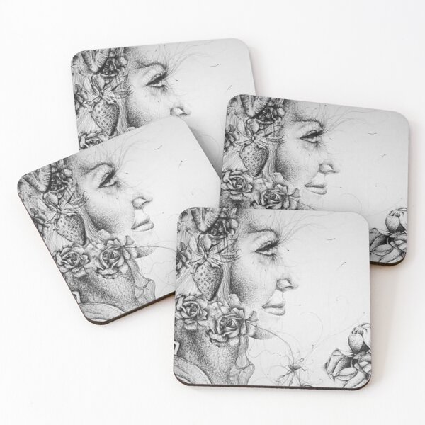 Item preview, Floral Reverie – Surreal Botanical Woman in Ink designed and sold by Flower Magic .