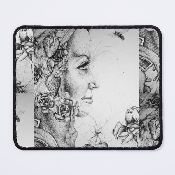 Item preview, Floral Reverie – Surreal Botanical Woman in Ink designed and sold by Flower Magic .