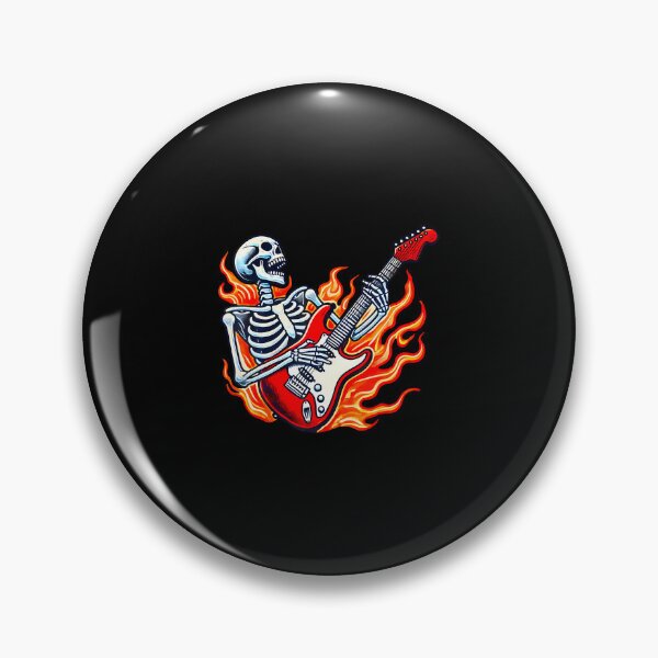 Item preview, Skeleton Electric Guitar Guy Rock  Roll Band Rock On Skull designed and sold by AlyceLynne.