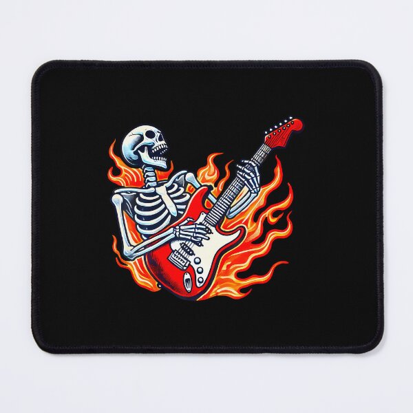 Item preview, Skeleton Electric Guitar Guy Rock Roll Band Rock On Skull designed and sold by AlyceLynne.