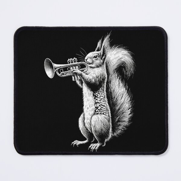 Item preview, Squirrel Playing Trumpet Trumpeter Instrument Musician designed and sold by JosephineEdith1.