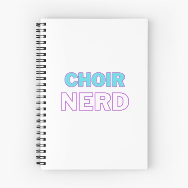 Item preview, Choir Nerd (LIGHT BLUE & PURPLE TEXT) designed and sold by EmmaDeanMusic.
