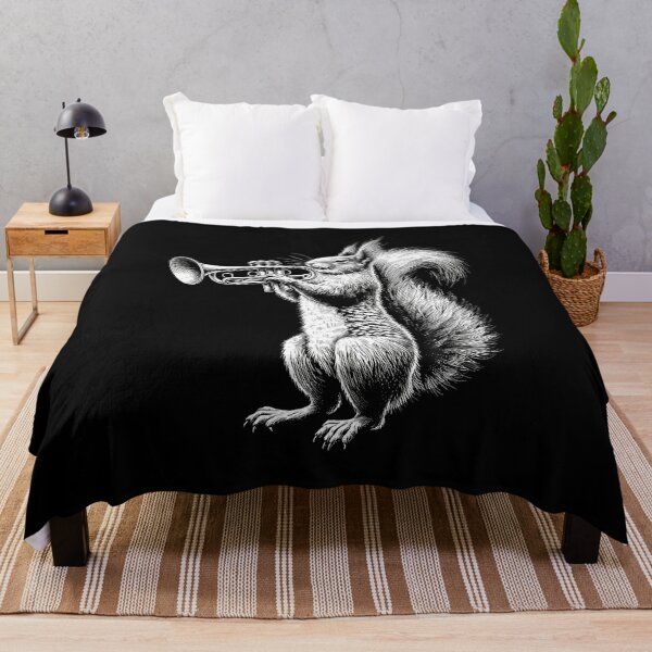 Item preview, Squirrel Playing Trumpet Trumpeter Instrument Musician designed and sold by JosephineEdith1.