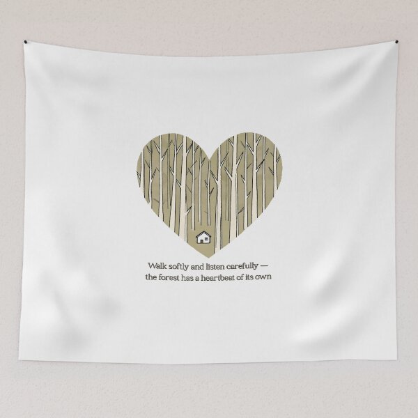 Item preview, Forest Heartbeat Minimalist Nature Illustration designed and sold by Anastasiia Yurevych.