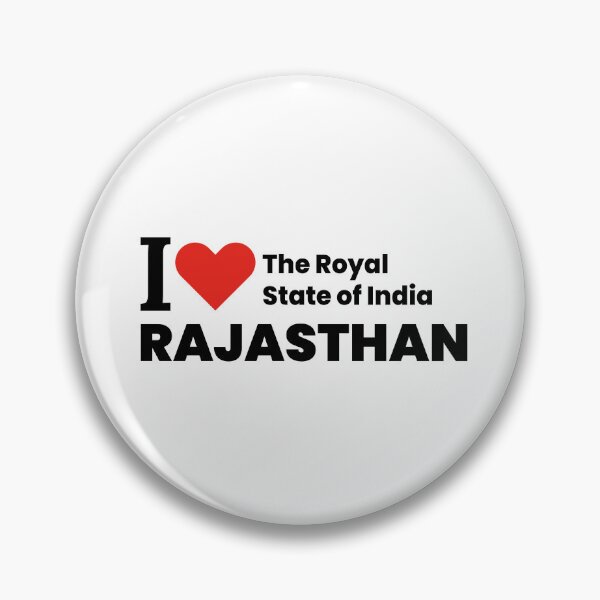 Item preview, I ❤️ Rajasthan – The Royal State of India | Travel Sticker & Cultural Souvenir designed and sold by saan-creatives.