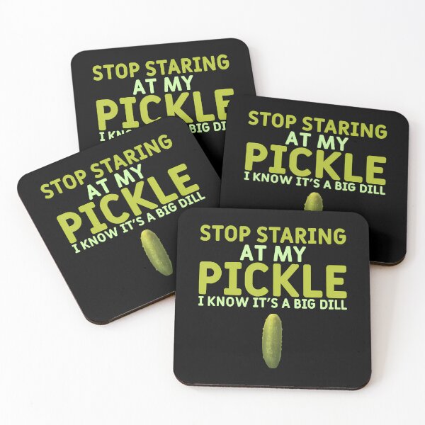 Item preview, Food Stop Staring At My Pickle Funny Pickles designed and sold by SelmaBonnie.